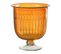 Vase En Verre Tige "anastasia" 22cm Orange