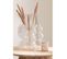 Vase Design En Verre "boule" 36cm Transparent