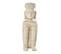 Statue Déco "assise Ethnique" 45cm Beige