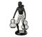 Statuette Déco "garçon Debout Panier" 31cm Noir