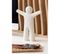 Statuette Déco "p'tit Maurice Rugueux" 30cm Blanc