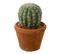 Plante Artificielle En Pot "cactus" 15cm Vert