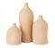 Vase Poterie Bouteille "enya" 40cm Beige