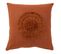 Coussin Déco Cercle "tangerine" 45x45cm Terracotta