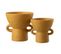 Vase Rond Design "zenia" 20cm Ocre