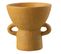 Vase Rond Design "zenia" 20cm Ocre