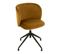 Chaise Pivotante En Velours "gena" 56cm Ocre