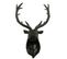 Trophée Mural Déco "tête De Cerf" 57cm Noir