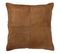 Coussin Effet Peau "norbert" 45x45cm Camel Foncé