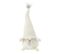 Statue Déco Lutin "barbe" 52cm Blanc et Gris