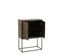 Commode 2 Portes Sur Pied "pino" 122cm Marron