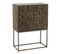 Commode 2 Portes Sur Pied "pino" 122cm Marron