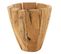 Cache-pot En Bois "jack Teck" 40cm Naturel