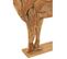 Statue Déco En Bois "cerf" 140cm Naturel