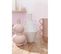 Vase Design Avec Anse Vague "pinky Perfect" 26cm Rose