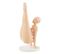 Statuette Femme Sur Les Mains "yoga" 26cm Orange