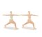 Statuette Femme Stretch "yoga" 30cm Orange