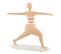 Statuette Femme Stretch "yoga" 30cm Orange