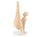 Statuette Femme Sur Les Mains "yoga" 26cm Vert