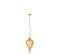 Lampe Suspension En Métal "goutte" 53cm Or