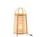 Lampe à Poser En Bambou "hood" 60cm Naturel