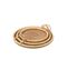 Lot De 3 Plateaux De Service "rotin" 48cm Naturel