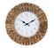 Horloge Murale En Jacinthe "flore" 40cm Naturel