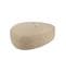 Pouf En Forme De Galet En Laine Beige Uni L90 - Dieppe