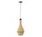 Lampe Suspension En Jonc "poire" 56cm Naturel