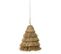 Lampe Suspension En Jonc "5 Couches" 50cm Naturel