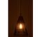 Lampe Suspension En Rotin "cone" 42cm Noir