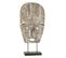 Statue Masque Primitif Sur Pied "zihao" 80cm Naturel