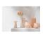 Vase Haut En Verre "santorin" 17cm Beige