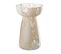 Vase Haut En Verre "santorin" 17cm Beige