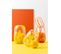 Vase Design En Verre "pop Art" 24cm Orange