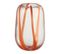 Vase Design En Verre "pop Art" 24cm Orange