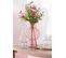 Vase Boule En Verre "pinky Perfect" 22cm Transparent