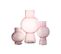 Vase Boule En Verre "pinky Perfect" 22cm Rose Clair