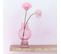 Vase Boule En Verre "pinky Perfect" 31cm Rose Clair