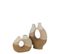 Vase Organique "charley" 30cm Beige