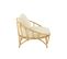 Fauteuil Rond Rotin Et Coussin "howard" 98cm Naturel