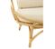 Fauteuil Rond Rotin Et Coussin "howard" 98cm Naturel