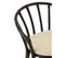 Chaise Rotin et Coussin "howard" 70cm Noir