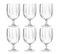 Lot De 6 Verres à Vin Réutilisable "plastique" 31cl Transparent