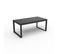 Table De Jardin Extensible En Aluminium Et Verre 8 Places Santorin Gris Anthracite