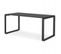 Bureau Design En Verre "abigano" 160cm Noir