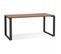 Bureau Design "abigano" 160cm Noyer et Noir