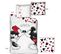 Parure De Lit Réversible Disney Mickey Et Minnie Qui S'embrassent - -love !- - 155 Cm X 200 Cm