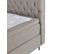 BOXSPRING lit complet taupe CONTINENTAL 160x200 cm/2x80x200 cm