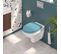 Abattant Wc En Bois Compressé Déclipsable Atlas Turquoise